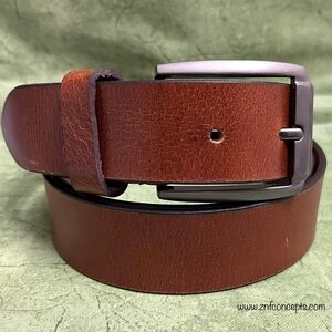 Cognac Tan Leather Belt